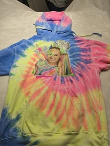 HOODIE JOJO SIWA D.R.E.A.M. TOUR SWEATSHIRT TIE DYE SIZE (S) CONCERT YOUTH - Picture 1 of 3