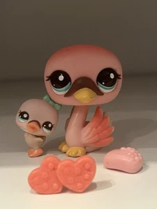 💕Littlest Pet Shop LPS 💕Mommy & Baby Swan Schwan 💕#2503 #2504 AUTHENTIC  🦢💕 - Bild 1 von 6