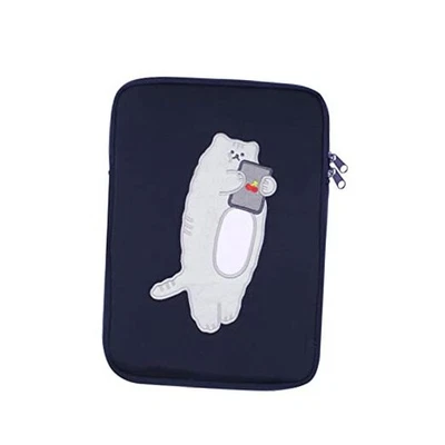 Linda funda para tableta de 10-11 pulgadas de oso de dibujos animados compatible con iPad Pro 11 gato negro Foto 1 de 4