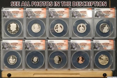NobleSpirit (ME) 2025 S 10-Coin Proof Set Advance Release ANACS PR70 DCAM - Image 1 of 4