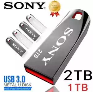SONY High Speed 2TB USB 3.0 Metal Flash Drives - Picture 1 of 8