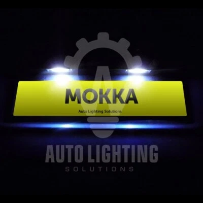 For Vauxhall Mokka 2012-2019 White LED Number Plate Light Bulbs Upgrade - Image 1 of 2