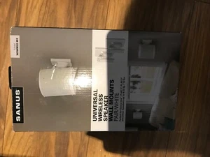 SANUS UNIVERSAL WIRELESS SPEAKER WALL MOUNTS WHITE - Picture 1 of 3