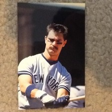 VINTAGE 1989 MLB DON MATTINGLY NEW YORK YANKEES BARRY COLLA POSTCARD