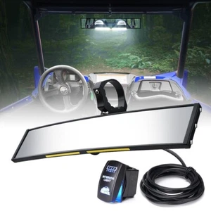 Espejo retrovisor convexo central de 13" con luces para RZR 570/900/XP 1000 Can Am X3 - Imagen 1 de 8