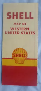1950 Western United States road map Shell oil gas route 66 - Picture 1 of 4