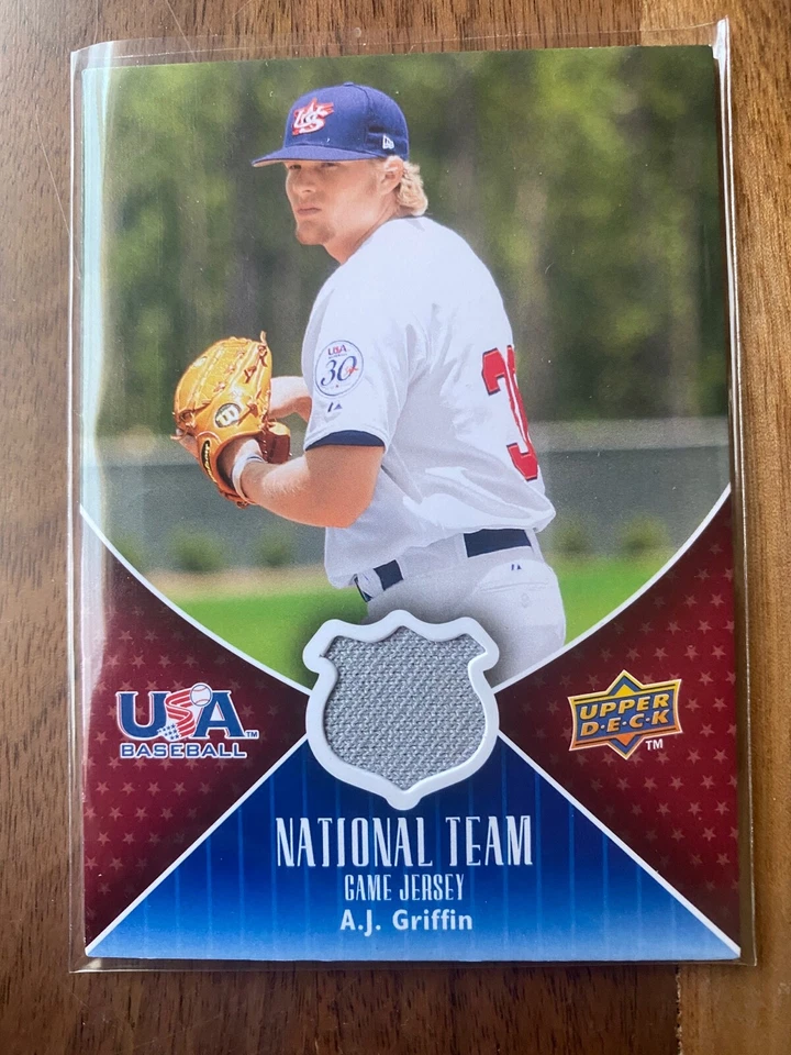 A44,082 - 2009 Upper Deck USA National Team Jerseys #AG A.J. Griffin - Image 1 of 1