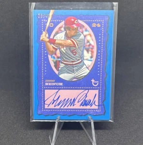 2024 Topps Brooklyn Collection Johnny Bench Blue On Card Auto /40 Reds - Picture 1 of 3