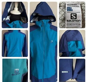 SALOMON☘️AdvencedSkin Dry☘️Regenjacke☘️wasserdicht☘️blau☘️Gr.S - Bild 1 von 8