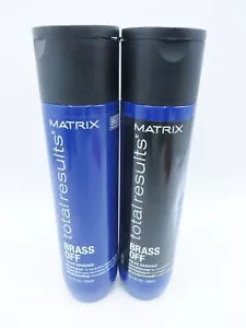 MATRIX TOTAL RESULTS BRASS OFF COLOR OBSESSED SHAMPOO & CONDITIONER 10.1 oz - Picture 1 of 2