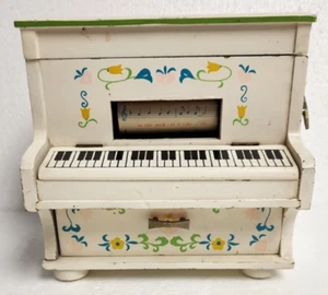 Orient Services Limited 1966 Musical Player Piano Jewelry Box Works Japan - Picture 1 of 17