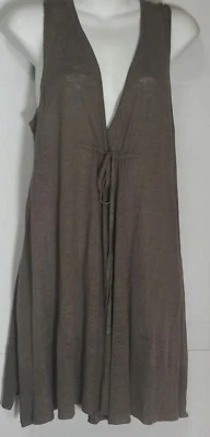 Eileen Fisher Fine Gauge Linen Vest XS Extra Small Branch L Racer Back NWT - Image 1 of 4