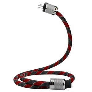 Cable de alimentación de la UE EE. UU. PCOCC cable de alimentación de red de cobre enchufe Schuko conector de alimentación - Imagen 1 de 14
