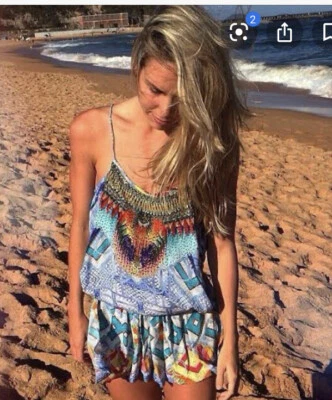 Mono Camilla Franks Crossing Paths con cordones talla 2 12 mediano $4 EXPRESS Foto 1 de 4