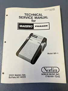 Vintage 1977 Maestro Guitar Effects Service Manual - Phaser MP-1