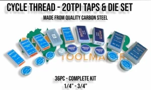  20TPI Taps and Dies Special thread  combinations pick from 1/4" to 3/4" 60 deg  - Bild 1 von 21