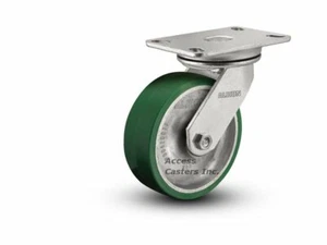72PD06201S 6" x 2" Albion Swivel Caster Poly on Aluminum Wheel, 1230 lb Capacity - Picture 1 of 2