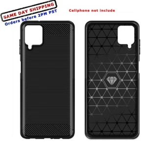Custodia sottile impermeabile fibra di carbonio delicata per telefono Samsung Galaxy A12 SM-A125U - Foto 1 di 2