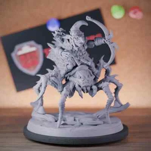 Goblin Rider Miniature Spider Rider Mini Goblin Archer Dungeons and Dragons 5e - Picture 1 of 8