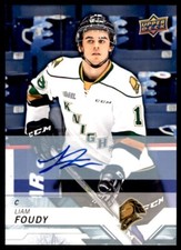 2019-20 UPPER DECK CHL AUTOGRAPHS LIAM FOUDY LONDON KNIGHTS #4