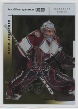 2003 In the Game-Used Signature Series Gold Spring Expo /10 David Aebischer #76