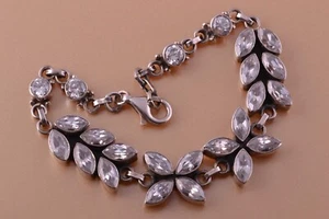 Silver Modern Bracelet With Crystal Quartz - Picture 1 of 3
