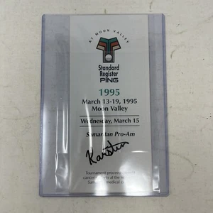 Karsten Solheim Ping Signed Autograph 1995 Pro-Am Program 100% Authentic - Picture 1 of 4