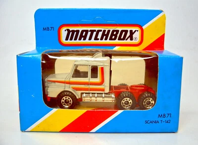 Matchbox Superfast Nr. 71E Scania T-142 Truck weiß top in Box - Bild 1 von 3