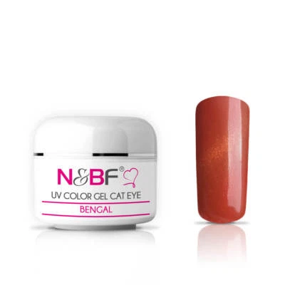 Cat Eye Magnet Gel 5ml Bengal Orange UV Effekt Color Glitter Farbgel Nagellack  - Bild 1 von 4