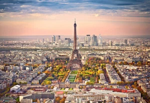 Puzzle Panorama von Paris, 1500 Teile, 30% klein. Teile, Eiffelturm, Castorland - Bild 1 von 2