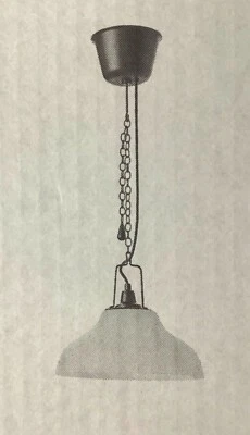 Novo abajur pingente Ikea SUNNANO branco/preto - Imagem 1 de 2