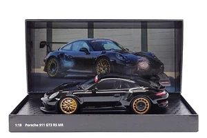Minichamps 1:18 Porsche 911 GT3 RS MR (991.2) Manthey Racing in Black / Gold - Picture 1 of 14