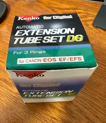 Juego de tubos de extensión automática Kenko DG 12 mm 20 mm 36 mm para Canon EOS EF/EFS Foto 1 de 4