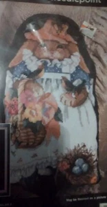 Bucilla Needlepoint Kit 4674 BLOSSOM Picture Pillow Bunny Rabbit Garden Rossi - Picture 1 of 5