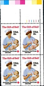 SC# 1910 - 1981 18¢ American Red Cross Centennial - Plate Block of 4 - Mint NH - Picture 1 of 1