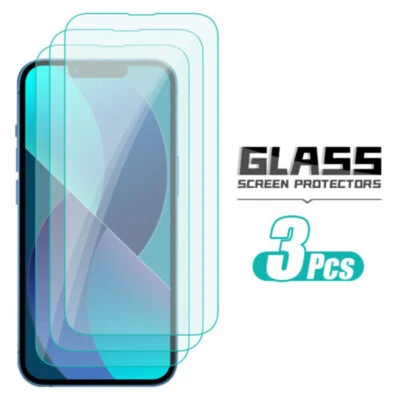 1~5PACK Tempered Glass Screen Film For iPhone 14 13 12 Pro Max Mini 11 XS/X XR - Image 1 of 4