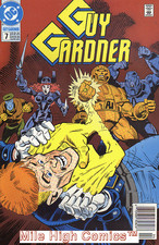 GUY GARDNER (GUY GARDNER: WARRIOR #17-44) (1992 Series) #7 NEWSSTAND Very Fine
