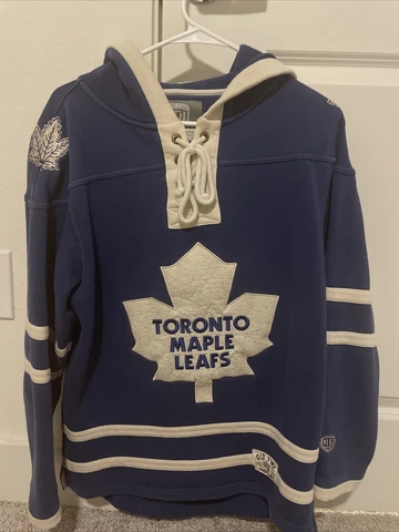 Toronto Maple Leafs Old Time Hockey Sweatshirt Jersey Mens Small Cover