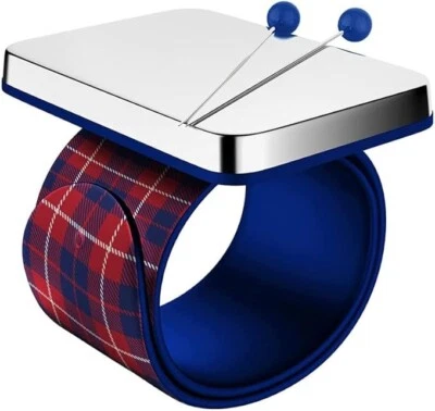 Cojín de pasador magnético para coser – Soporte de pasador azul 9” – Edredón de costura noción de costura Foto 1 de 4