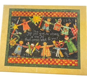 LANG Susan Winget Christmas Card The Joy You Give Country School Kids - Picture 1 of 8