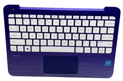 HP Stream 11-r Series 11.6" OEM Laptop Palmrest w/Touchpad Keyboard EAY0H00302R - Image 1 of 4