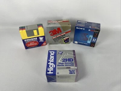 New - Sony, 3M, Prism - 2HD 3.5" MAC / IBM Formatted 1.4 MB - 40 Floppy Disks - Image 1 of 4