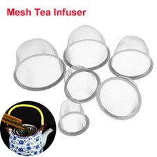 Colino infusore tè in rete acciaio inox riutilizzabile teiera foglia tè spezia ZH-tg