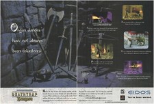 Ian Livingstone's Deathtrap Dungeon Print Ad/Poster Art PS1 PC Big Box (D)