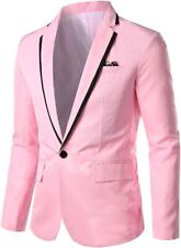 Cloudstyle Mens Casual Slim Fit Suit Jacket 1 Button Daily Blazer Business Sport