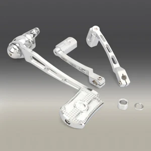 Palanca de cambios de freno cromada con clavijas de cambio cabeza de calavera para Harley Touring 08-13 - Imagen 1 de 5