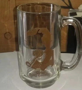Rare Vintage Bing Crosby Collectible Glass Mug with Handle From The Tinder Box - Picture 1 of 1