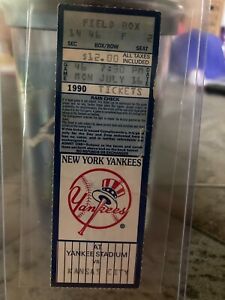 RARE 1990 Ticket Bo Jackson Deion Sanders Yankee Stadium Debut New York Yankees