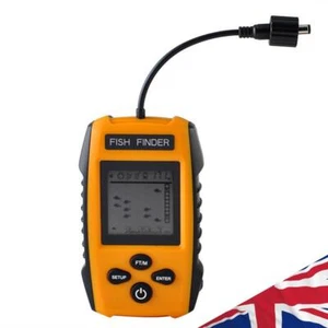 Echo Sounder Wired Sonar Fish Finder LCD Screen 100m Depth Locator Fishfinders - Picture 1 of 7