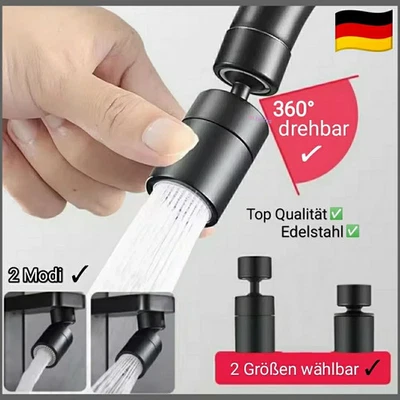 Schwenkbarer Wasserhahn-Aufsatz 360° | Universal Adapter | Strahlregler Perlator - Bild 1 von 4